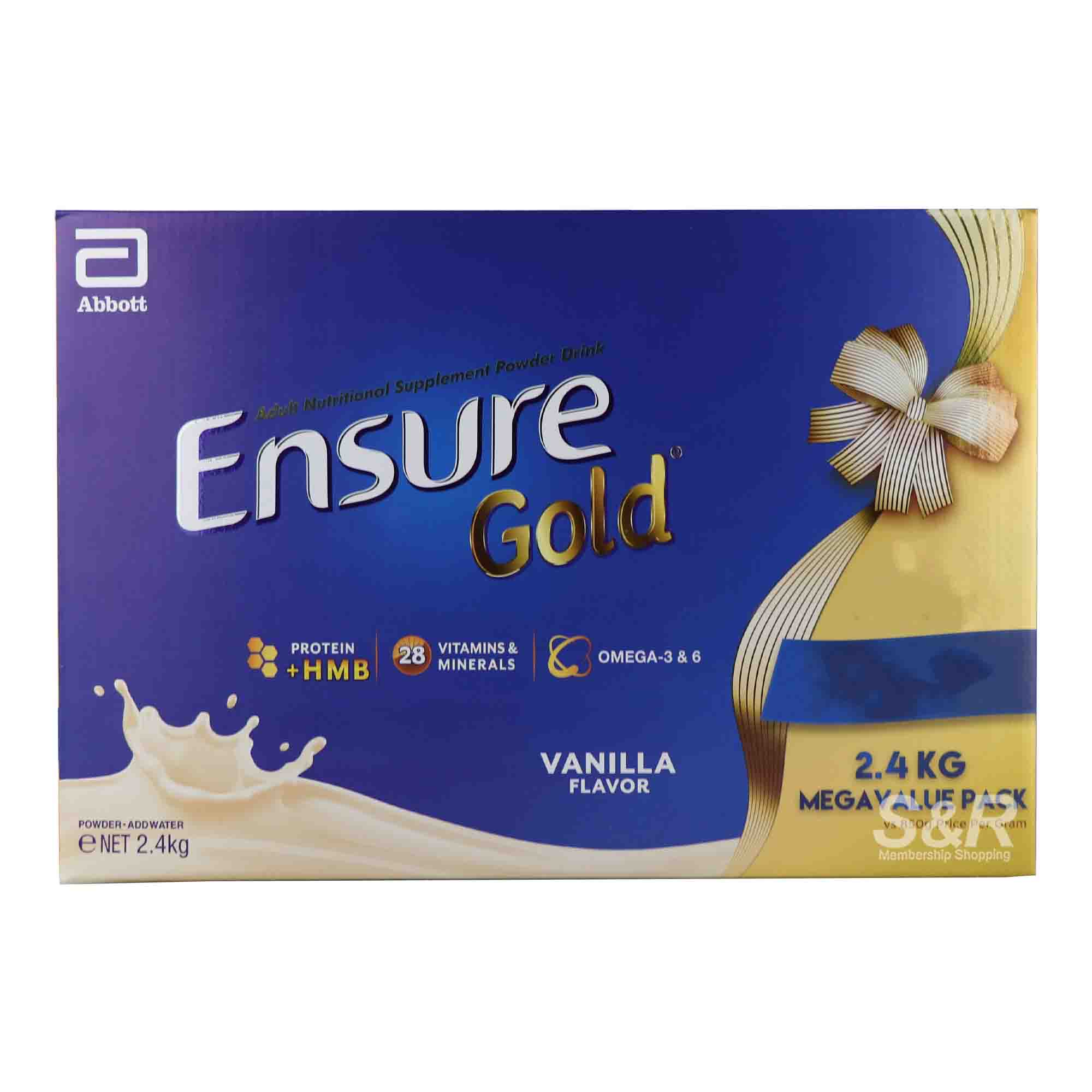 Ensure Gold Vanilla Adult Nutritional Supplement Powder Drink 2.4kg Ensure Gold Vanilla Adult Nutritional Supplement Powder Drink 2.4kg